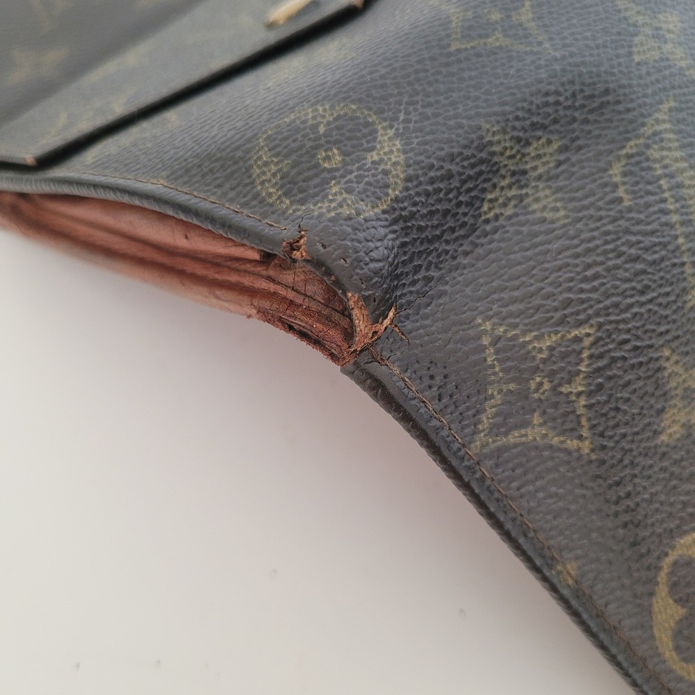 Louis Vuitton Monogram Portefeuille Elise Trifold Wallet Brown AN0960 Vintage - Picture 14 of 15
